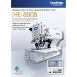 BROTHER HE-800B Electronic Direct Drive Lockstitch Button Holer