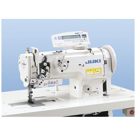 JUKI LU-1560N Double Needle Unison Feed Walking Foot Industrial Sewing  Machine with Table and Servo Motor